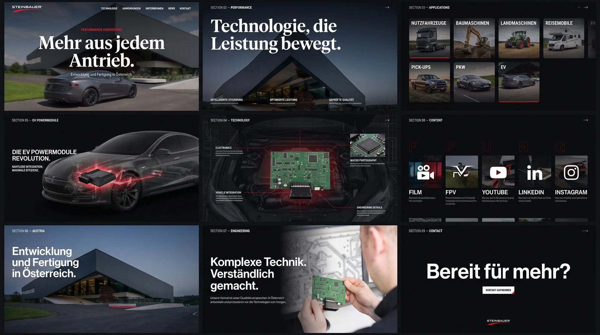 Website-Entwurf Version 01 — Informationsauftritt